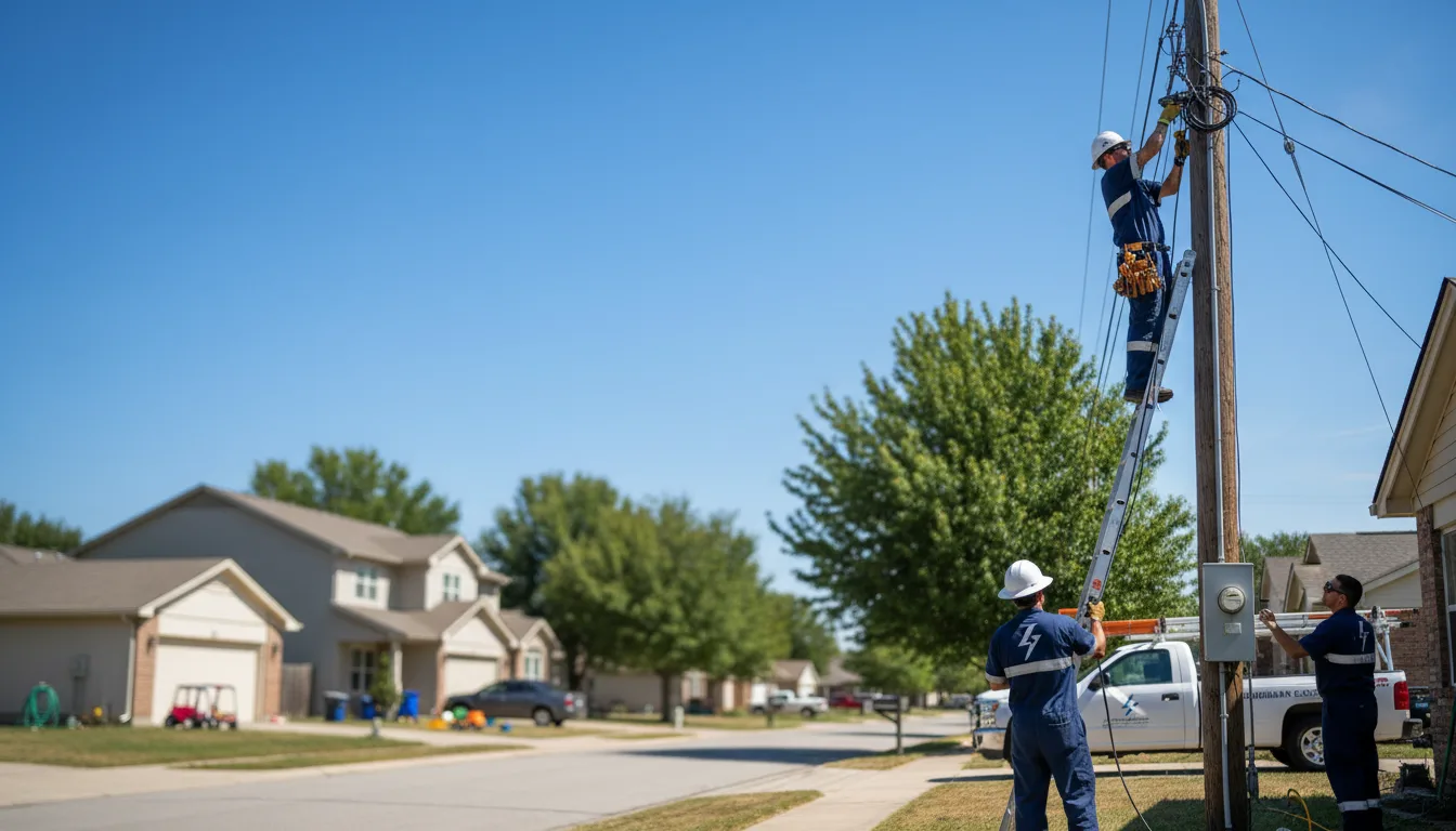 Residential electrician providing installation services in Glen Flora, WI